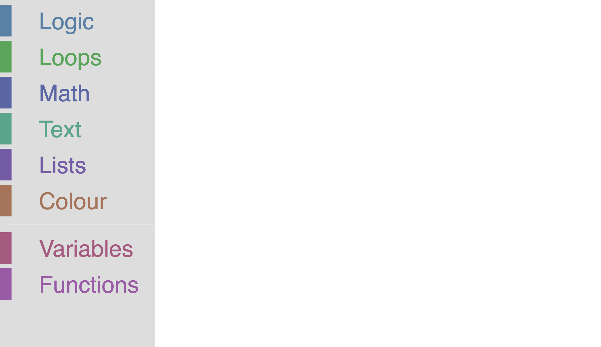 Change the category title color and thickness of scrollbar on Blockly